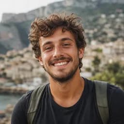 Host overlooking a coastal town